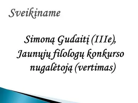 Jaunųjų filologų konkurso nugalėtojai